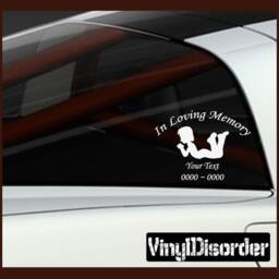 Child 2 in Loving Memory Custom Car Or Wall Vinyl Decal Stickers - Ilmchild2Et - thumbnail 1
