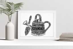 Personalised Watering Can Word Art Print, Gardening Gift - thumbnail 1