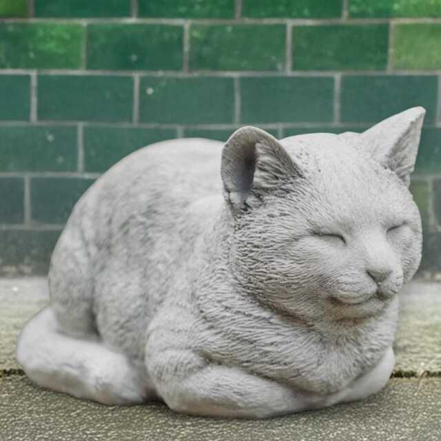 Concrete Cat Sculpture Garden Kitty Ornament Outdoor Animal Figurine Patio Kitten Statue Cement Pet Memorial Decoration Cat Lover Gift - image 1