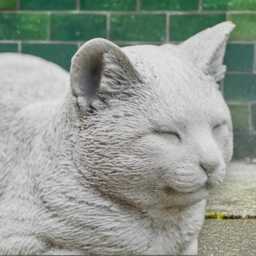 Concrete Cat Sculpture Garden Kitty Ornament Outdoor Animal Figurine Patio Kitten Statue Cement Pet Memorial Decoration Cat Lover Gift - thumbnail 2