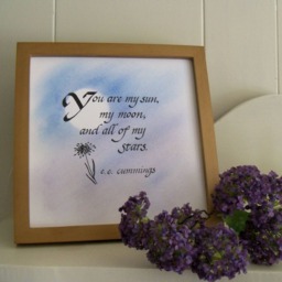 Hand Calligraphy - Eecummings Poem Wall Art Illustration - thumbnail 2