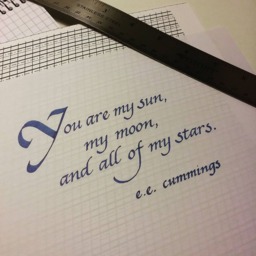 Hand Calligraphy - Eecummings Poem Wall Art Illustration - thumbnail 4