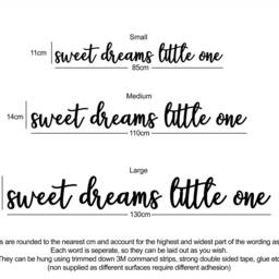 Sweet Dreams Little One Wooden Words Wall Art - thumbnail 3