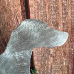 Rhodesian Ridgeback, Angel Dog Tree Topper, Holiday Decoration, Wreath Christmas, Aluminum, Stars - thumbnail 4