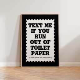 Bathroom Wall Art, Funny Toilet Print, Sign, Restroom Decor, Green Pink Paper Poster, En Suite Art - thumbnail 2