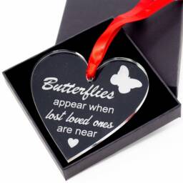 Butterfies Appear When Lost Loved Ones Are Near Bauble - thumbnail 1