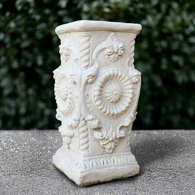 Massive Pedestal Sculpture Stone Stand Figurine Outdoor Column Handmade Front Door Decoration Yard Art Column Lover Gift - image 1