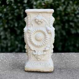 Massive Pedestal Sculpture Stone Stand Figurine Outdoor Column Handmade Front Door Decoration Yard Art Column Lover Gift - thumbnail 3