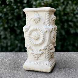 Massive Pedestal Sculpture Stone Stand Figurine Outdoor Column Handmade Front Door Decoration Yard Art Column Lover Gift - thumbnail 2