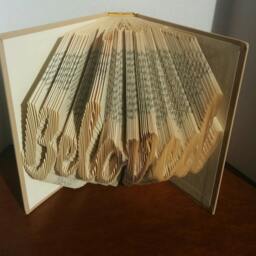 Beloved - Folded Book Art Fully Customizable, Love, Anniversary - thumbnail 2