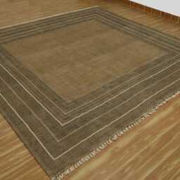 9x9 Ft Sqaure Handwoven Rug Living Room Block Printed Bohemian Pure Cotton Dhurrie Outdoor Patio Yoga Mat Feet - thumbnail 3