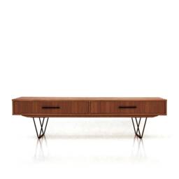Mid-Century Sideboard, Dresser, Commode, Credenza Made Of Oak Vaneer - Teak Colour Livlo T-L02