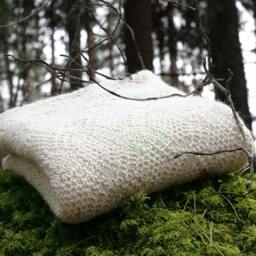 Alpaca Blanket, Knit Wool Baby Wrap, Knitted Natural White/Ivory, Light Beige, Gray Throw, Girl, Boy, Newborn Gift - thumbnail 3