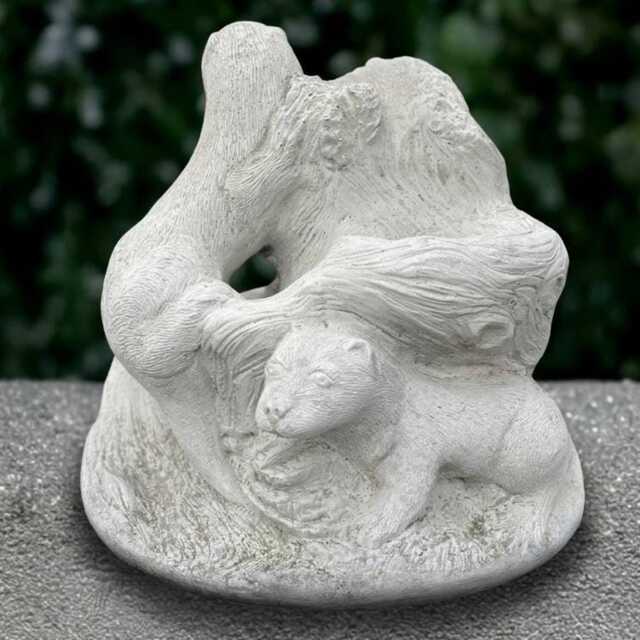 Otter Family Garden Statue Concrete River Otter Sculpture Wildlife Animal Figurine Outdoor Nature Decoration Garden & Home Ornament Gift - image 1