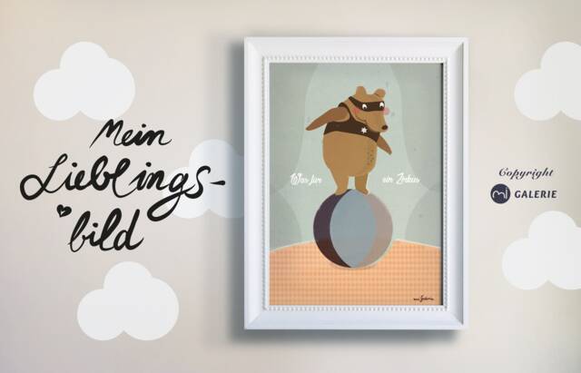 "Bears Picture, Poster, Children's Room Print, Poster With Saying, Bear ""What A Circus" - image 1