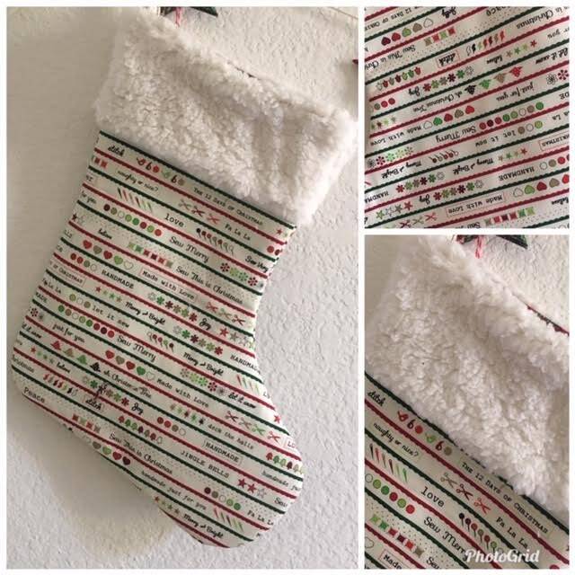 Christmas Stocking, Handcrafted Modern Stocking, Decoration, Stocking. Holliday Stocking #6 - image 1