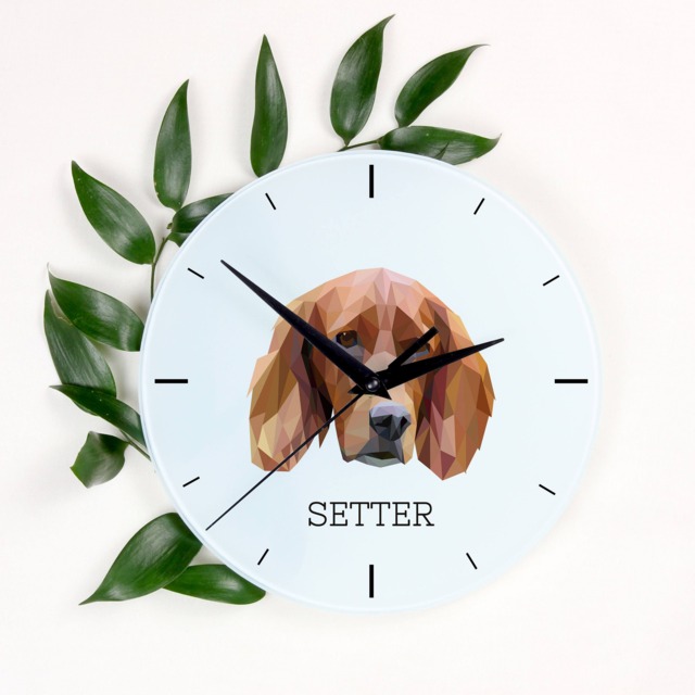 A Clock With A Setter Dog. New Collection The Geometric Dog - image 1