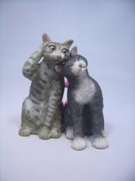 I Love You(Cat Couple Figurine - thumbnail 1