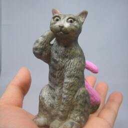 I Love You(Cat Couple Figurine - thumbnail 3