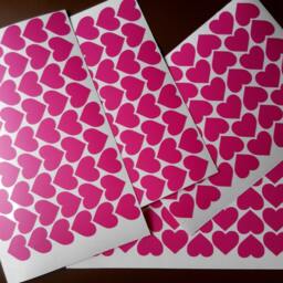 20 Heart Stickers, Vinyl Wall Stickers, Gold Nursery Decal, Hearts Wedding Baby Shower Decor, Invitations - thumbnail 2