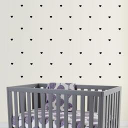 20 Heart Stickers, Vinyl Wall Stickers, Gold Nursery Decal, Hearts Wedding Baby Shower Decor, Invitations - thumbnail 3