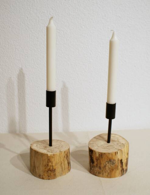 Driftwood ~ Candle Holder 2x 1-Flame - image 1
