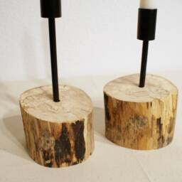 Driftwood ~ Candle Holder 2x 1-Flame - thumbnail 2