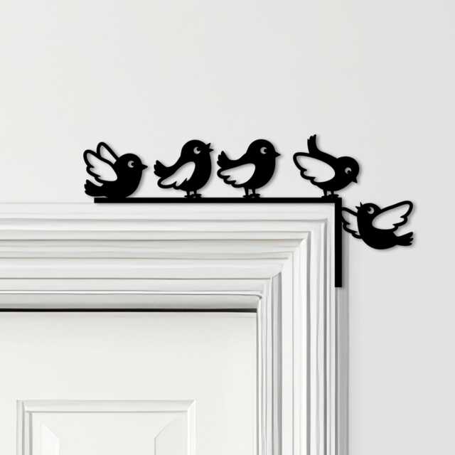 Door Topper Cute Birds Various Colours Top Of Decorative Sign - Sign, Novelty Wall Decor, Frame Art, Art - image 1
