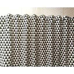 Ikea Multifunctional Tape Cafe Curtain Window Valance/Window Treatment/Bathroom Shower Curtain/Living Room Drapes-Geometric Triangle - thumbnail 3