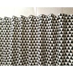 Ikea Multifunctional Tape Cafe Curtain Window Valance/Window Treatment/Bathroom Shower Curtain/Living Room Drapes-Geometric Triangle - thumbnail 2