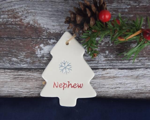 Nephew Christmas Tree Decoration, Decoration For Nephew, Xmas - image 1