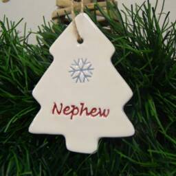 Nephew Christmas Tree Decoration, Decoration For Nephew, Xmas - thumbnail 2