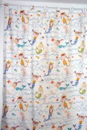 Curtain With Mermaid, Desired Length 140 - 310 cm - thumbnail 1
