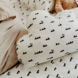 Mountain & Rabbits Cushion Cloud/Pillow Decorative Kids Deco Baby - thumbnail 2