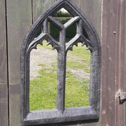 Beautiful Stone Arch Garden Gothic Mirror - thumbnail 4