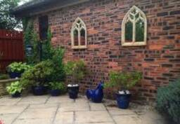 Beautiful Stone Arch Garden Gothic Mirror - thumbnail 3