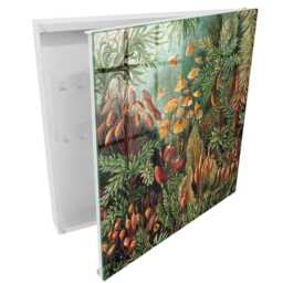 Green Leaves Wall Mounted Key Cabinet, Box For Home, Painterly Flowers & Plants, Lovers Of Nature Art - thumbnail 2