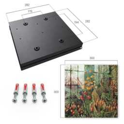Green Leaves Wall Mounted Key Cabinet, Box For Home, Painterly Flowers & Plants, Lovers Of Nature Art - thumbnail 4