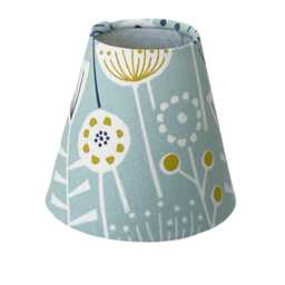Candle Clip Lampshade, Handmade Lampshades, Table Blue Wall Lamp Shade, On Lampshade