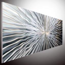 Large Abstract Metal Wall Art, Modern Indoor Outdoor Sculpture - thumbnail 1