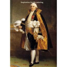 Guinea Pig Art Print Lincoln The Count in Costume - thumbnail 3