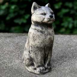 Large Kitty Sculpture Concrete Cat Statue Stone Kitten Figurine Garden & Home Ornament Front Door Decoration Kitty Lover Gift Yard Art - thumbnail 4