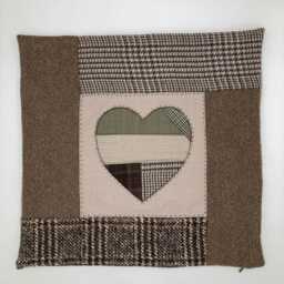 Heart Themed Patchwork Pillow Cases - thumbnail 2