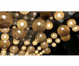 Natural Rattan Ball Pendant Light - Hemp Rope Lighting