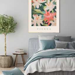 Botanical Flower Market Art Print, Market, Floral Wall Decor, Art, Vienna - thumbnail 2