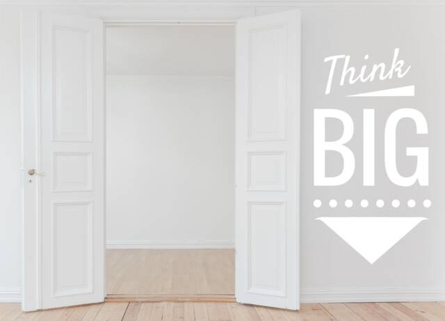 Think Big Wall Decal Motivation Quote Decor Sticker Vinyl Art Good Hose Home Decoration Gift Idea - image 1