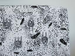 Zebra Fitted Crib Sheet Black & White African Nursery Bedding