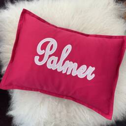 Personalized Name Pillow With Flange - thumbnail 2