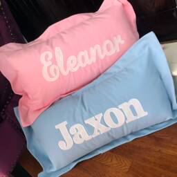 Personalized Name Pillow With Flange - thumbnail 1