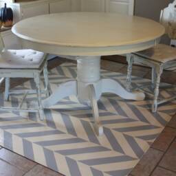 "Floorcloth - Made To Order ""Harringbone"" 60" - thumbnail 3